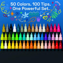 ARTISTRO 50 Acrylic Dual-Tip Glass Marker Pens for Wine Glasses — 2