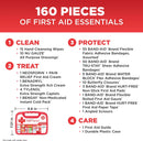 BAND-AID Brand All-Purpose Portable Compact First Aid Kit, 160 Piece | MAP — 4