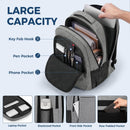 MATEIN Travel Laptop Backpack, 15.6 Inch College School Computer Bag, Grey | Austere Grey — 5