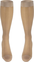 Truform Sheer Compression Stockings, 15-20 mmHg, Women's Knee High Length, 20 Denier, Nude, Small | Small (1 Pair) — 7