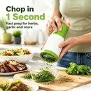 Manual Herb Cilantro Chopper Spice Grinder, Stainless Steel Cutting Blades, Ergonomic Press-and-Twist Garlic Mincer,… — 3