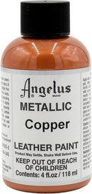 Angelus Metallic Leather Paint, 4 oz., Copper — 1