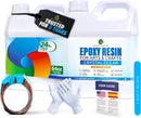 Craft Resin Crystal Clear Epoxy Resin Kit - Food Safe, UV Resistant - 64 Oz — 1