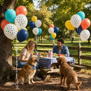 Dog Paw Print Balloons, Cute Puppy Pet Theme Birthday Latex Balloons for Boys Girls, Black White Dog Party Decorations Supplies for Kids Children Dogs Lover Farm Animal Theme Baby Shower Party Decor | Black Dog Paw — 8