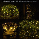 HISHINY LED Christmas Net Lights Outdoor Decorations for Bushes,144LED 6ftx6ft Connectable Green Wire Net Christmas Lights for Outdoor Indoor Yard Mesh Shrub Tree Decor,UL Certified(Warm White) — 2