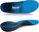 FEELLIFE Plantar Fasciitis Insoles, High Arch Support Inserts for Men Women, Heavy Duty Flat Feet Pain Relief Orthotics for Athletic Shoes & Work Boots for All Day Standing [Men 9-9.5|Women 11-11.5] - Blue — 1