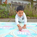 Colorations Sidewalk Chalk – 50pc 4” x 1” Washable, Bright Colored Chalk Set – Fun Kid Art Colors & Patterns – Draw on Classroom Chalkboard or Outdoor Playground – Jumbo Bulk | 50 Pieces — 4