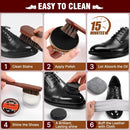 Shoe Polish Kit, Shoe Shine Kit 15-in-1 Leather Care Kit with Mink Oil, Black Brown Neutral Creams, Horsehair Brushes, Shoe Cleaning Kit for Boots Dress Shoes Travel Storage Case Gift for Men Women — 7