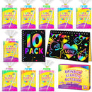 Party Favors for Kids 4-8-12: 10 Pack Scratch Rainbow Art Crafts Notebook — 1