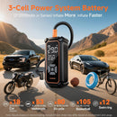 OlarHike Tire Inflator Portable Air Compressor,Dual Power-3*2000mAh &12V DC — 3