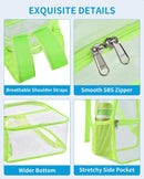 Paxiland Clear Backpack Stadium Approved, 12x10.5x6 Inches Clear Bag | Green-standard — 3