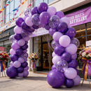 68pcs Purple Balloons 12inch with Metallic Pastel Dark Purple Confetti Balloons for Purple Birthday Wedding Baby Shower Party Decorations — 4