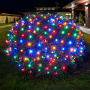 Dirnun Led Christmas Net Lights Outdoor Christmas Lights Multicolor 160LED 5ftx7ft, Waterproof Outdoor Indoor Fairy Mesh Net Light for Xmas Party, Yard, Patio, Trees, Shrubs, Bushes Decorations — 1