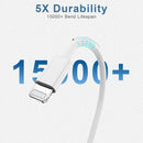 5-Pack USB to Lightning Cable, MFi Certified iPhone Charger, 3FT White 3