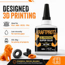 3D Printing Super Glue Gel 1.75 oz - PLA ABS PETG TPU Instant Adhesive — 2