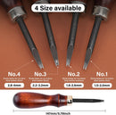 WUTA Sharp Leather Edge Beveler Edge Skiving Polishing Leather Tools DIY Belt Maker High Carbon Steel Leather Craft Beveller,Size 2,1mm — 7