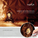 FUNPOLA LED 3D Wood Puzzle Clock Tower, 3D Puzzle Building Model, 3D Home Décor Puzzle DIY 3D Clock Kit for Adults (LED-WTC02) — 3