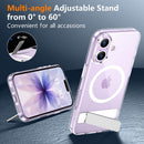 SPIDERCASE for iPhone 17 Case, Built-in Stand, Clear — 3