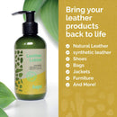 Kaps Leather Lotion | Eco-Friendly Plant-Based Jojoba and Lanolin | Leather Care For Natural and Synthetic Smooth Leather | Restore Shoes, Bags, Jackets and More | 200ml | Made in Europe — 2