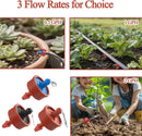 60PCS 0.5/1/2 GPH Pressure Compensating Irrigation Drippers, Self-Cleaning Constant Flow Drip Irrigation Emitters, Drip Irrigation Parts for Drip Watering System — 4