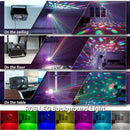 Party Lights, DJ Disco Light Disco Ball Light Sound Activated Strobe Stage Lights for Parties Birthday Christmas Gift Wedding Karaoke Bar Club Pub Dance Home Living Room Halloween Decorations | Charcoal — 3