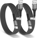 BLITEZZ 2Pack iPhone Charger Fast Charging USB to Lightning Cable 3ft for Apple Charger Cord, [Apple MFi Certified] Nylon Braided iPhone Cord Wire CarPlay Cable for iPhone 14/13/12/11/X/SE/8/7/6/iPad 1