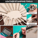 Nicpro 160PCS Upgrade Leather Tooling Professional Kit with Storage Handbag — 5