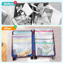 Umriox 24 Pack A4 Mesh Zipper Pouch Bags, Document File Organizer Storage — 5