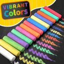 SMALL FISH 280PCS Sidewalk Chalks in 24 Colors: Washable Jumbo Chalk for Kids Toddlers (Pack of 2) | 4x1 inch (Pack of 2) — 8