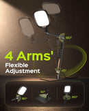 LED Desk Lamps for Home Office, 18W Bright Soft Video Conference Lighting — 6