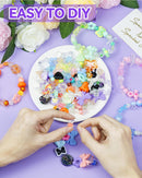 FIVEIZERO 480PCS Assorted Acrylic Beads for Jewelry & Bracelet Making — 5