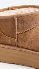 UGG Women's Classic Ultra Mini Platform Boot – Chestnut — 4