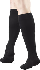 Truform 20-30 mmHg Compression Stockings for Men and Women, Knee High Length, Closed Toe | Black | 4X-Large (1 Pair) | Microfiber Knit — 2