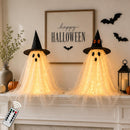 AYGXU 2pcs Halloween Decorations Indoor,Ghost Decor with String Lights Remote Control,Halloween Party Decorations,Spooky Ghost Light for Home Table Room Kitchen Office | Small ghost — 1