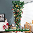 HAPPYGRILL 7.5FT Pre-Lit Upside Down Christmas Tree Snow Christmas Tree with 1100 Branch Tips, 400 LED Lights, 8 Lighting Modes, Artificial Xmas Tree for Holiday Decor — 2