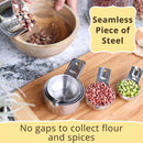 Simply Gourmet Measuring Cups & Spoons Set of 12, 18/08 Stainless Steel Kitchen Gadgets, Stackable Design with Long… — 6