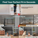 Cumbor 29.7-51.5 in Extra Wide Baby Gate for Stairs, Dog Gate Indoor Black