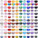 240 Pieces Assorted European Craft Beads Large Hole Lampwork Spacer Beads Colorful European Beads for DIY Necklace… — 1