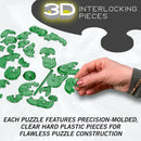 Green Tin Robot Crystal 3D Puzzle, 39-Pc Brain Teaser, Ages 12+ — 4