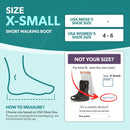 BraceAbility Short Walking Boot - Orthopedic Medical Walker Cast for Broken Toe Injuries, Sprained Ankles, Metatarsal Stress, Post-Op Support Left or Right Foot Fracture Shoe Fits Men and Women (XS) — 2