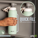 Ello Pop & Fill Insulated Stainless Steel Water Bottle with Quick Fill Lid, Leakproof Locking, Sip or Chug Spout, BPA-Free, Double Wall Vacuum Insulated for Sports, Travel & School- 22oz / 32oz / 40oz — 2