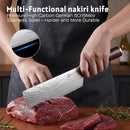 PAUDIN Nakiri Knife - 7" Razor Sharp Meat Cleaver and Vegetable Kitchen Knife, High Carbon Stainless Steel,… — 7