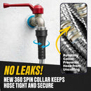 BIONIC STEEL 100 Ft Metal Garden Hose with Sprayer Nozzle | 100' — 5
