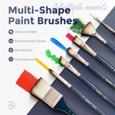 Nicpro 36pcs Paint Brush Set for Acrylic Painting, Oil, Watercolor, Gouache | Blue — 4