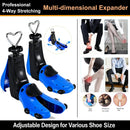 Shoe Stretcher Men Women Boot Stretcher Adjustable Width and Length Widener Expander Wide Feet Boot Stretcher | blue | 2 — 5