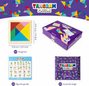 BONNYCO Tangram Puzzle Wooden Pack 30 Mini Games of Party Favors for Kids — 2