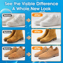 Suede Shoe Cleaner, Suede & Nubuck Cleaner Removes Dirt and Stains, No-Rinse Foam Suede Cleaner Kit for Suede, Nubuck — 3