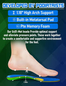 Metatarsalgia Insoles with Metatarsal Pads, Plantar Fasciitis Orthotic Metatarsal Arch Support Inserts, Comfort Casual Everyday Insoles for Morton's Neuroma,Ball of Foot Pain Relief-D 4