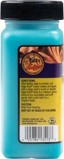Fiebing's Edge Kote (4oz, Turquoise) - Leather Edge Paint for Shoes, Furniture, Purses, Couches, Belts - Flexible, Water Resistant, Semi Gloss Color Coating Leather Dye to Protect Natural Edges — 6