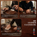 Leather Conditioner Oil - Deeply Nourishes for Leather Furniture, Car Seats, Shoes, Purses & Accessories -4oz — 4